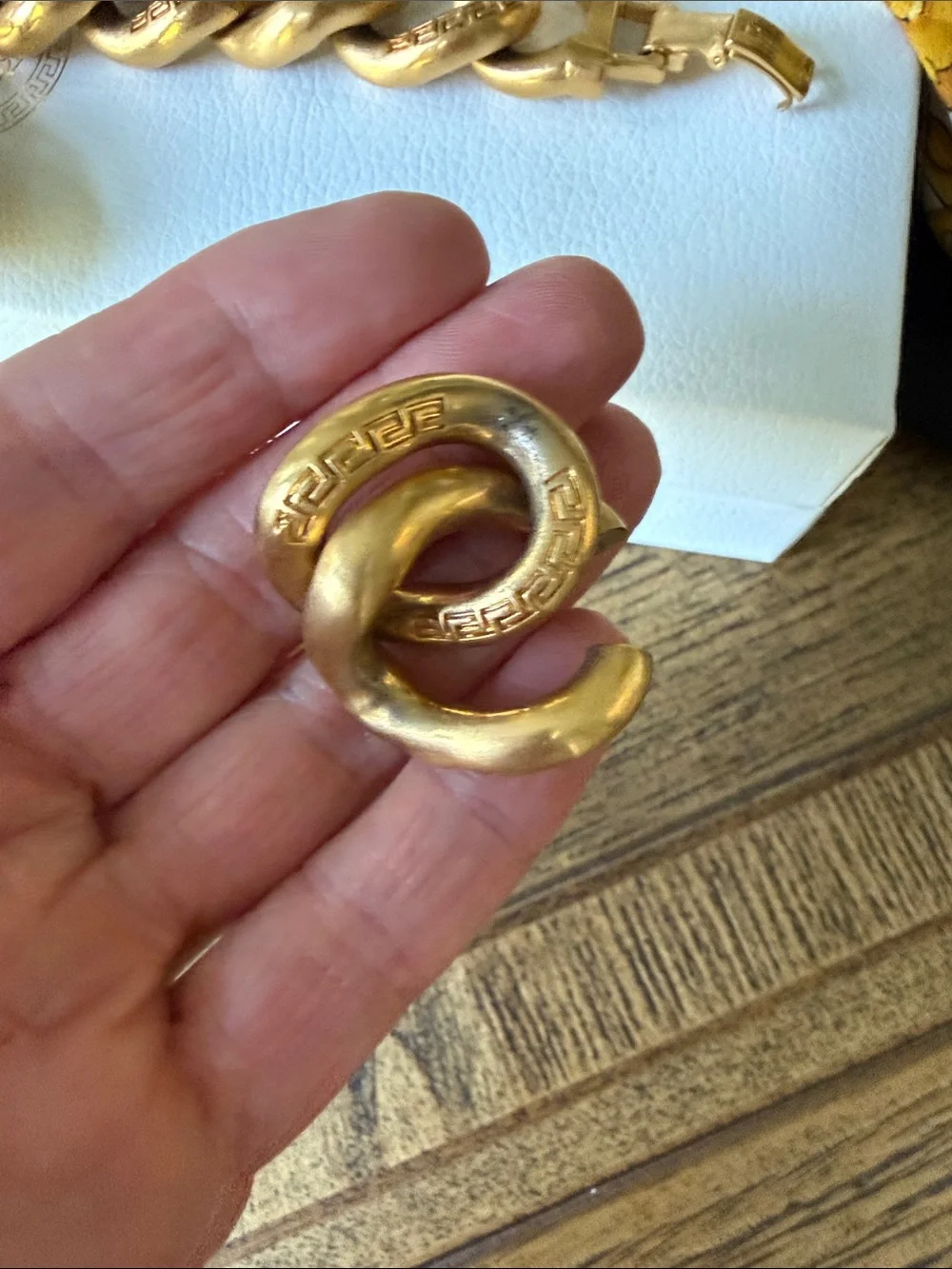 Versace Gold-Tone Medusa Charm Link Bracelet